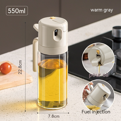2-in-1 Oil Spray Bottle & Dispenser